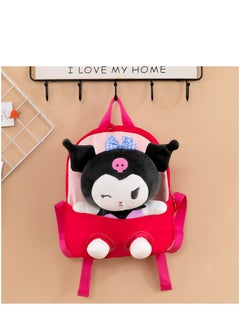 Y&D Kawaii Plush Kuromi Bag for Girls, Kuromi Plush Backpack Cute Kuromi Plush Bag Cartoon Shoulder Bag Cute Anime Kuromi Bag Kuromi Plush Shoulder Bag Anime Toy Bag for Anime Fans  - Image 1