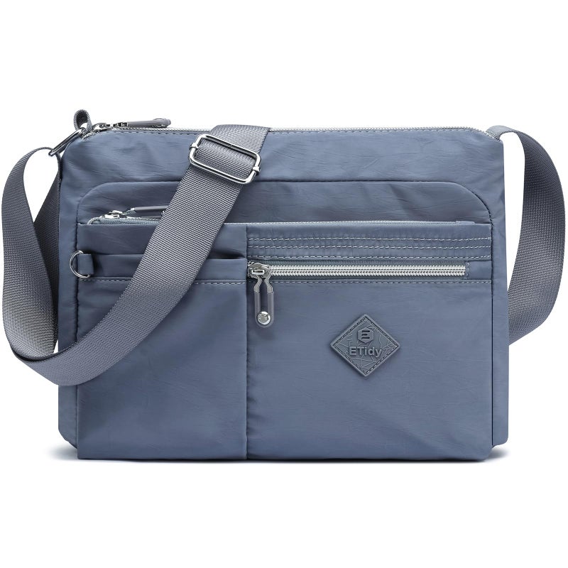 ETidy Medium Crossbody Bag For Women Waterproof Lightweight Casual Shoulder Handbag Purse(Blue - Image 1