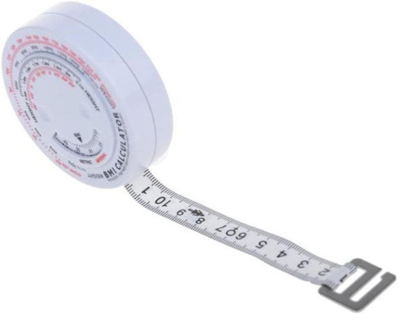 klarako 2 Pieces Body Mass Index Tape Measure BMI Calculator Retract Measurement Tool - Image 4