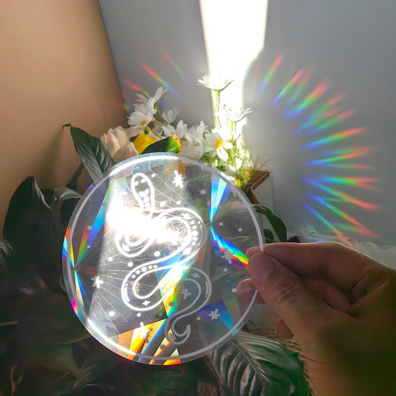 Sc001-048 Colorful Suncatcher Sun Sunshine Catcher Rainbow Prism Glass Pvc Window Film - Image 5
