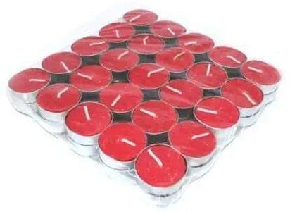 Giftrend Diya Tealight Scented Candles Rose 100 Tea Lights Red Colour Burns 4 Hour