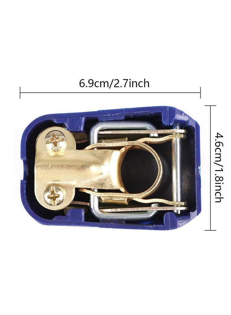 Quick Release 12V Battery Terminal Clamps Connectors Set, 2 Pcs Quick Disconnect Terminals for Car Caravan Motorhome Red Blue - Image 2