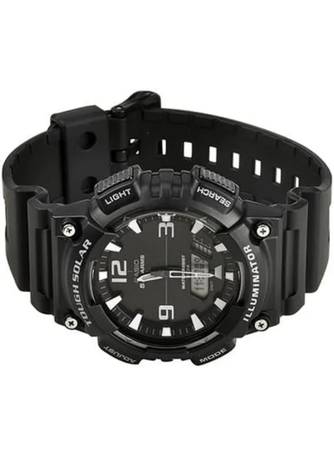 CASIO Men's Men's Analog-Digital Display Watch With Black Leather Strap - AQ-S810W-1A