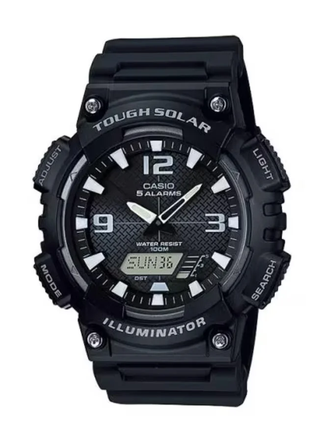 CASIO Men's Analog-Digital Display Watch With Black Leather Strap - AQ-S810W-1A