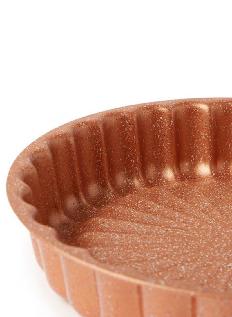 DESSINI قالب كعكة ديسيني، صينية كعكة 28 سم، أدوات مطبخ للزينة 3D (شكل زهرة) بني - Image 2