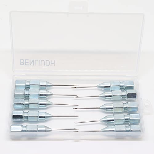 BENLIUDH Grease Injector Needle Nose Grease Dispenser for greasing Sealed Joints Needle Grease Fittings Up to 6,000 Max PSI,1/8" NPT-(10 Pack) - Image 5