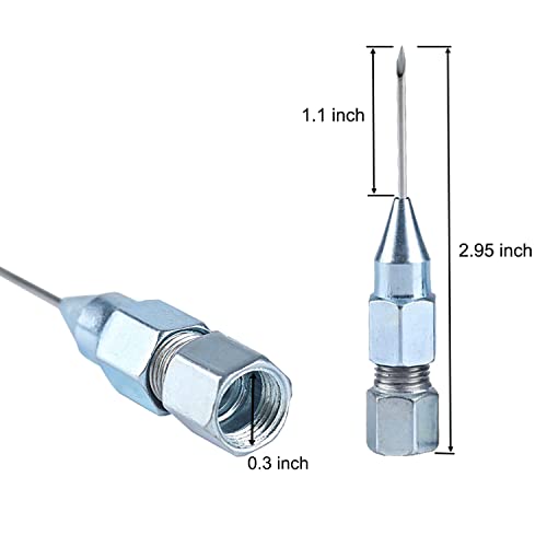 BENLIUDH Grease Injector Needle Nose Grease Dispenser for greasing Sealed Joints Needle Grease Fittings Up to 6,000 Max PSI,1/8" NPT-(10 Pack) - Image 2