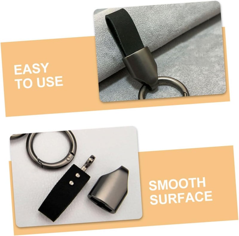 2pcs -lost Keychains Sleek Texture Stylish Car Key for Organizing and Men Minimalist Keychain Pendant Gun - Image 5
