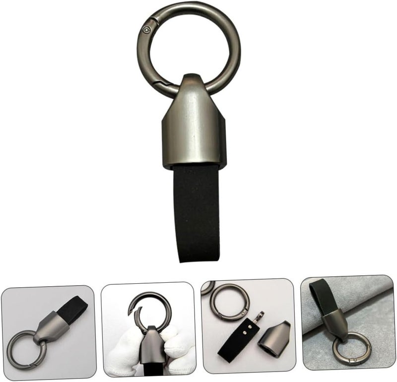 2pcs -lost Keychains Sleek Texture Stylish Car Key for Organizing and Men Minimalist Keychain Pendant Gun - Image 4