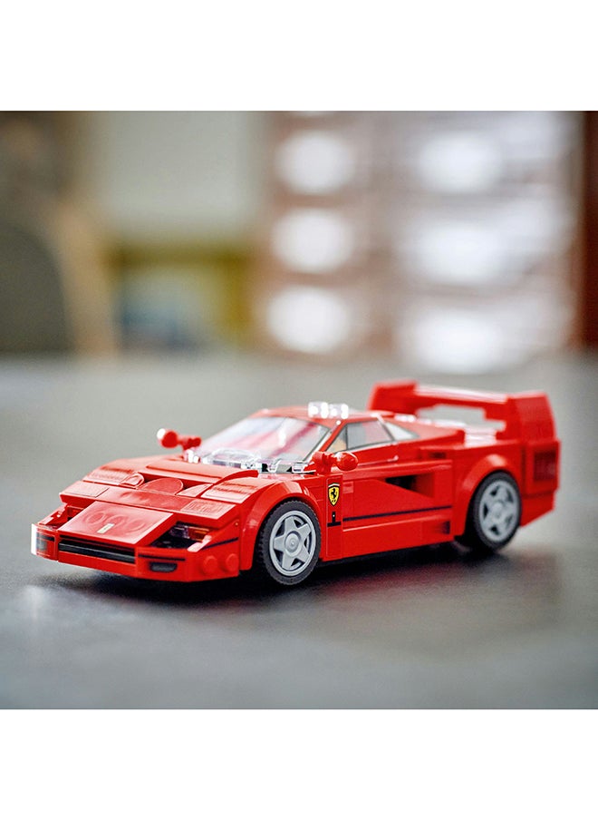 LEGO - سيارة فيراري F40 السريعة أبطال البناء، مجموعة لعبة سيارة قابلة للبناء مع دمية سائق، مجموعة بناء قابلة للجمع للأطفال، هدية للص boys والبنات 76934 - Image 1