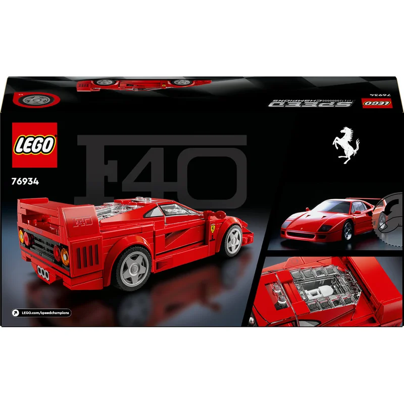 LEGO Speed Champions Ferrari F40 Supercar Vehicle Toy 76934 (318) Pieces