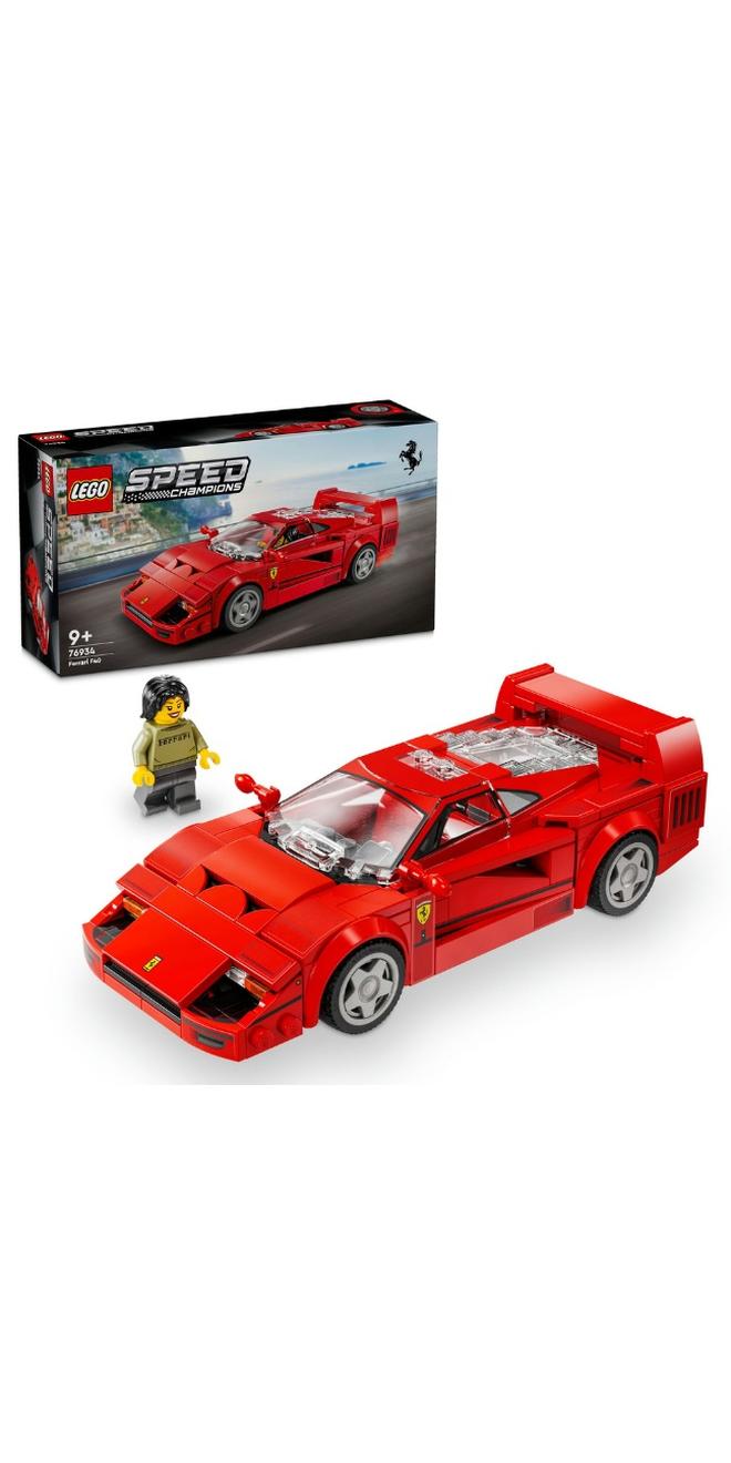 LEGO Speed Champions Ferrari F40 Supercar Vehicle Toy 76934 (Age 9+, 318 Pieces) - Image 1