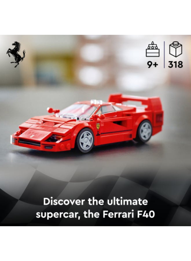 LEGO Speed Champions Ferrari F40 Supercar Vehicle Toy 76934 (Age 9+, 318 Pieces) - Image 2