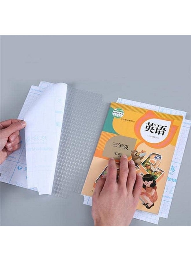 Zevon [30 Pcs- 3 Different Sizes - 10 Each] Transparent Paper Sticker Book Cover Film Clear Matte for Craft 30Pcs,Waterproof School Textbook Protective Case Cover - Image 3