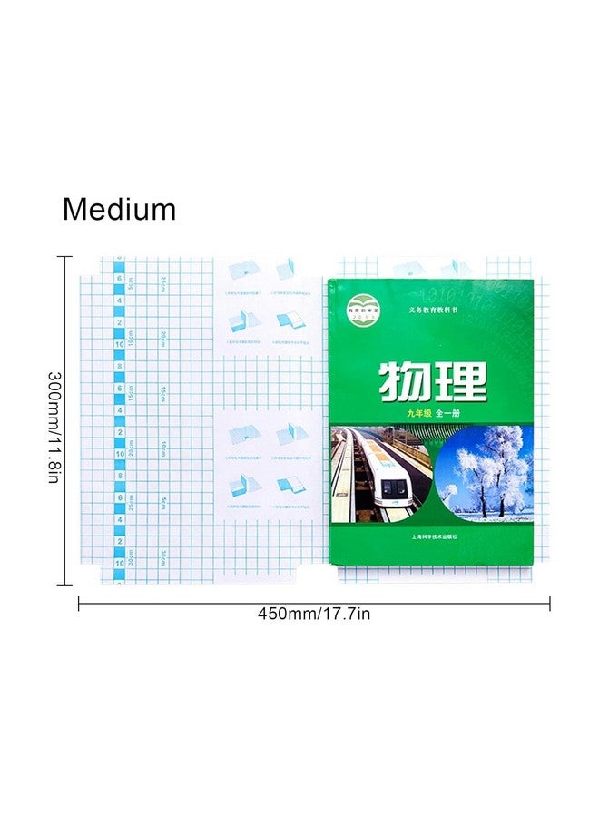 Zevon [30 Pcs- 3 Different Sizes - 10 Each] Transparent Paper Sticker Book Cover Film Clear Matte for Craft 30Pcs,Waterproof School Textbook Protective Case Cover - Image 5