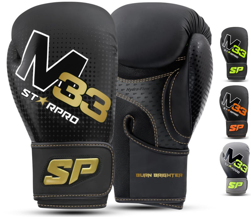 Starpro Boxing Gloves with Secure Hook Loop Closure for Men Women Muay Thai Training Sparring 8oz 10oz 12oz 14oz 16oz - Image 2