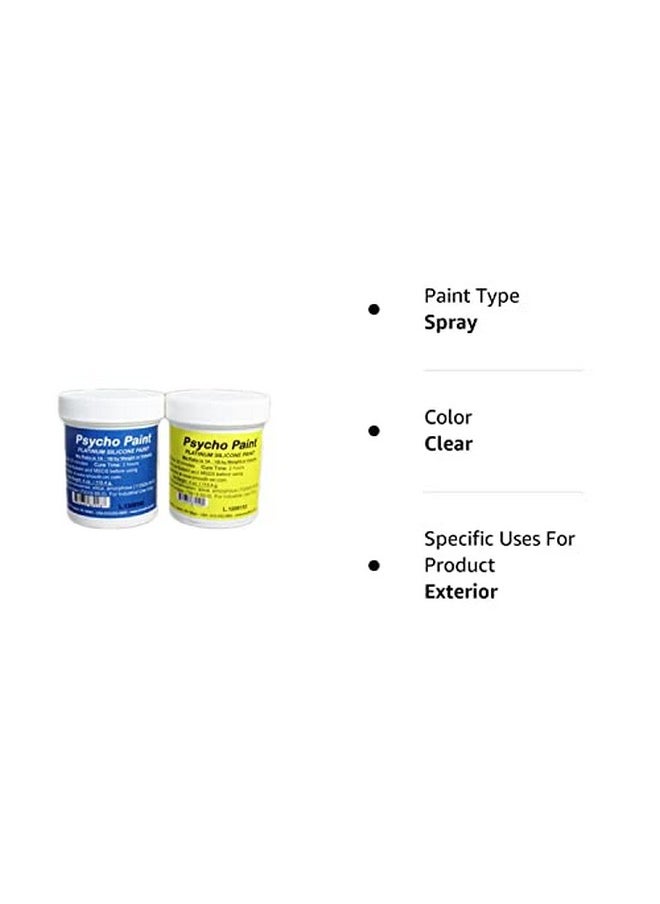 Smooth-On Psycho Paint Platinum Silicone Paint Base 8 Ounce Kit  - Image 2
