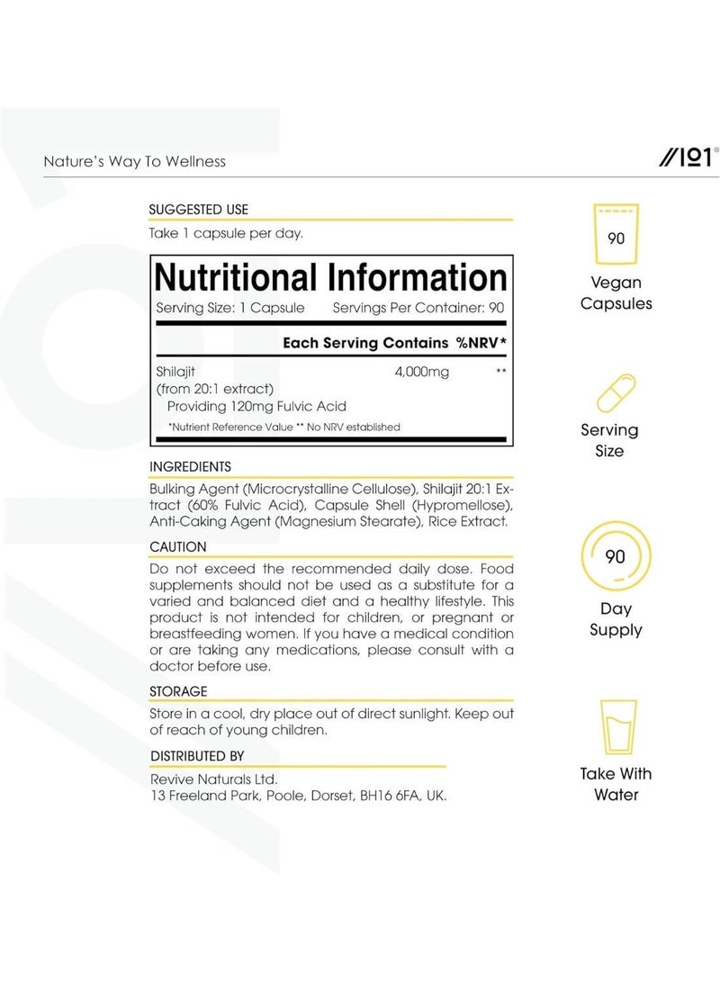 ALPHA01 Shilajit Extract 600 mg – Supports Strength, Endurance & Overall Wellness, 90 Capsules - Image 5