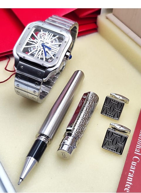 New men's set, latest version, consisting of. hour  And your pen and cuff are distinguished and elegant