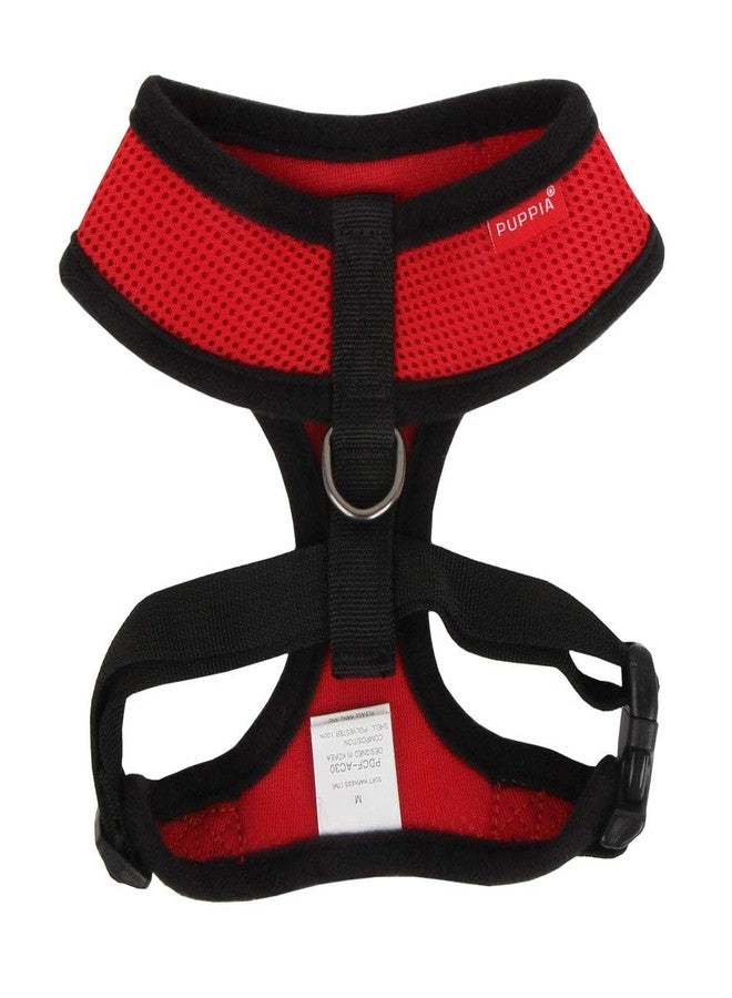 Puppia Soft Dog Harness No Choke Over-The-Head Triple Layered Breathable Mesh Adjustable Chest Belt and Quick-Release Buckle, Red, X-Large - Image 2