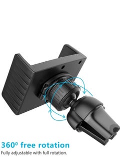 Brave 2-in-1 Car Mobile Phone Holder, 360° Universal Air Vent and Dashboard Mount with Strong Adhesion for All Surfaces, Compatible with iPhone 16 Pro Max/Plus, 15/14/13/12/11/Pro/Pro Max, Samsung S24/S23, and Phones 4.7" to 6.8" Secure Grip, Adjustable, Easy Installation and Versatile Design  - Image 4