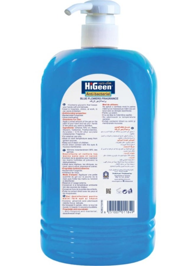 HiGeen Anti-bacterial Hand Sanitizer Gel Fresh Maracuja Fragrance, 1000ml - Image 2