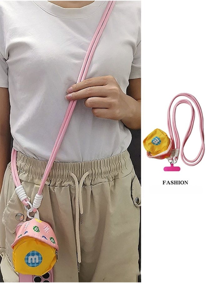 General Cell Phone Lanyard,Crossbody Strap & Wrist Strap, Anti Phone Theft Strap With Bag  - Image 2