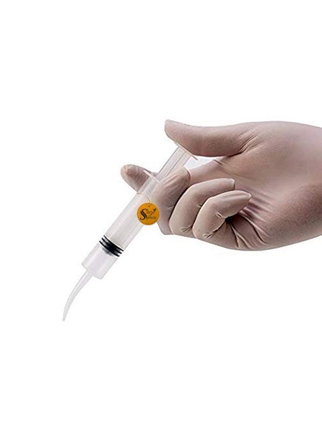 Sage Square 12 Ml Hand Feeding Syringe With Curve Tip | Feeding Needle And Syringe Kit | Precise Feeding Made Simple,Curve Tip Syringe For Birds, Hamsters, Puppies, Kittens, And More  - Image 1