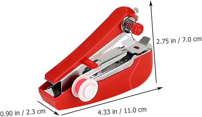 Artibetter 3 قطع ماكينة خياطة يدوية صغيرة محمولة لاسلكية للاستخدام المنزلي والسفر وإصلاح الأعمال اليدوية - Image 4