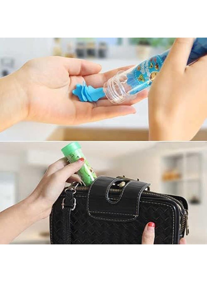 Portable Paper Soap Sheets for Travel & Outdoors - Scented Mini Flower Soap Flakes in Compact Storage Box | Hand Washing Soap for Kids & Adults | Travel-Size Hygiene Accessory for Camping, School & Trips. - Image 5