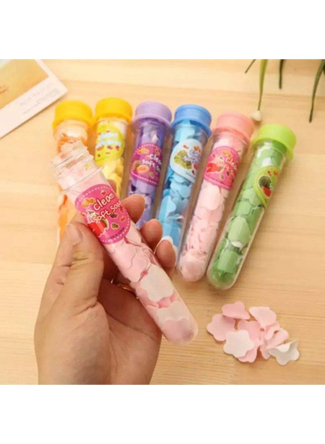 Portable Paper Soap Sheets for Travel & Outdoors - Scented Mini Flower Soap Flakes in Compact Storage Box | Hand Washing Soap for Kids & Adults | Travel-Size Hygiene Accessory for Camping, School & Trips. - Image 4