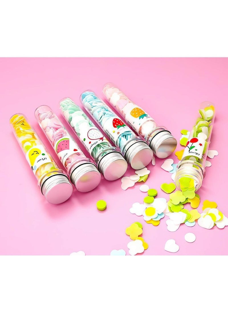 Portable Paper Soap Sheets for Travel & Outdoors - Scented Mini Flower Soap Flakes in Compact Storage Box | Hand Washing Soap for Kids & Adults | Travel-Size Hygiene Accessory for Camping, School & Trips. - Image 1