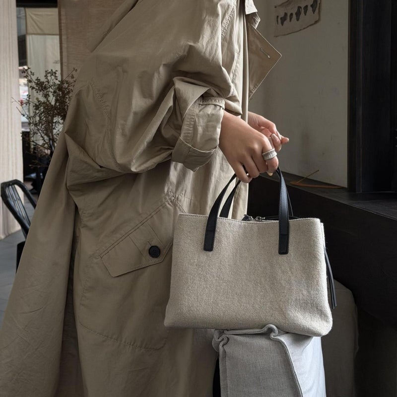 Kebidou Single Shoulder Tote Bag 2026 Spring New Women's Linen Large Capacity - Image 1