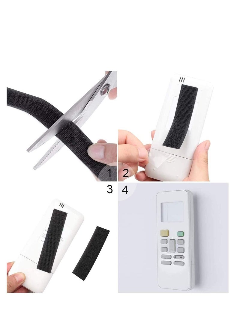 SYOSI - Hook and Loop Tape Self Adhesive Sticky Heavy Duty Tape Reusable Double Sided Roll Strength Velcro Heavy-Duty Stick On Tape-Black 8M - Image 1