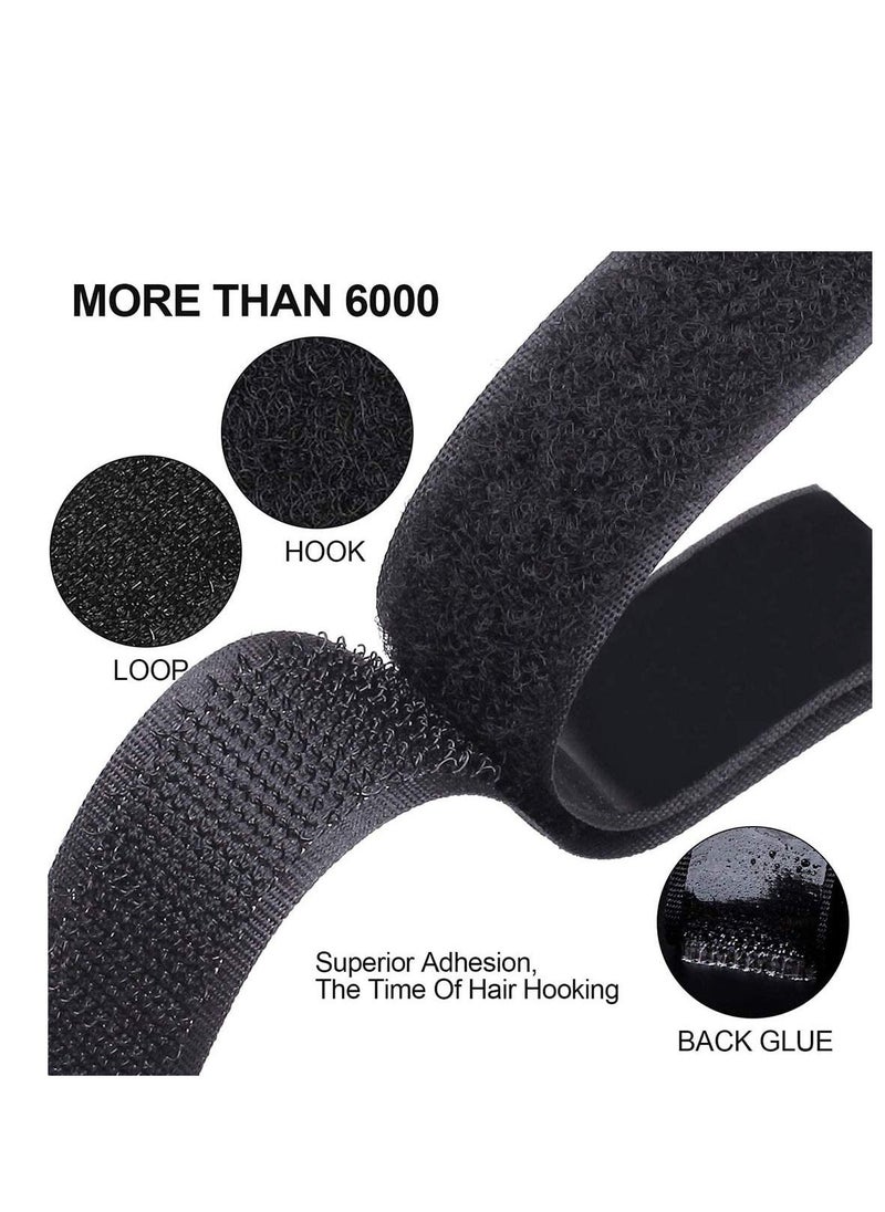 SYOSI - Hook and Loop Tape Self Adhesive Sticky Heavy Duty Tape Reusable Double Sided Roll Strength Velcro Heavy-Duty Stick On Tape-Black 8M - Image 1