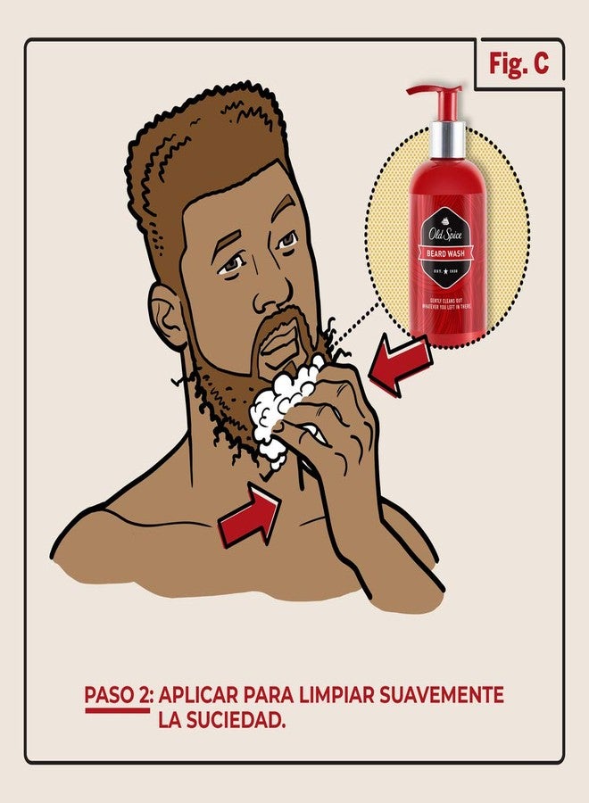 Old Spice أولد سبايس، غسول اللحية، شامبو للرجال، 7.6 أونصة سائلة - Image 5