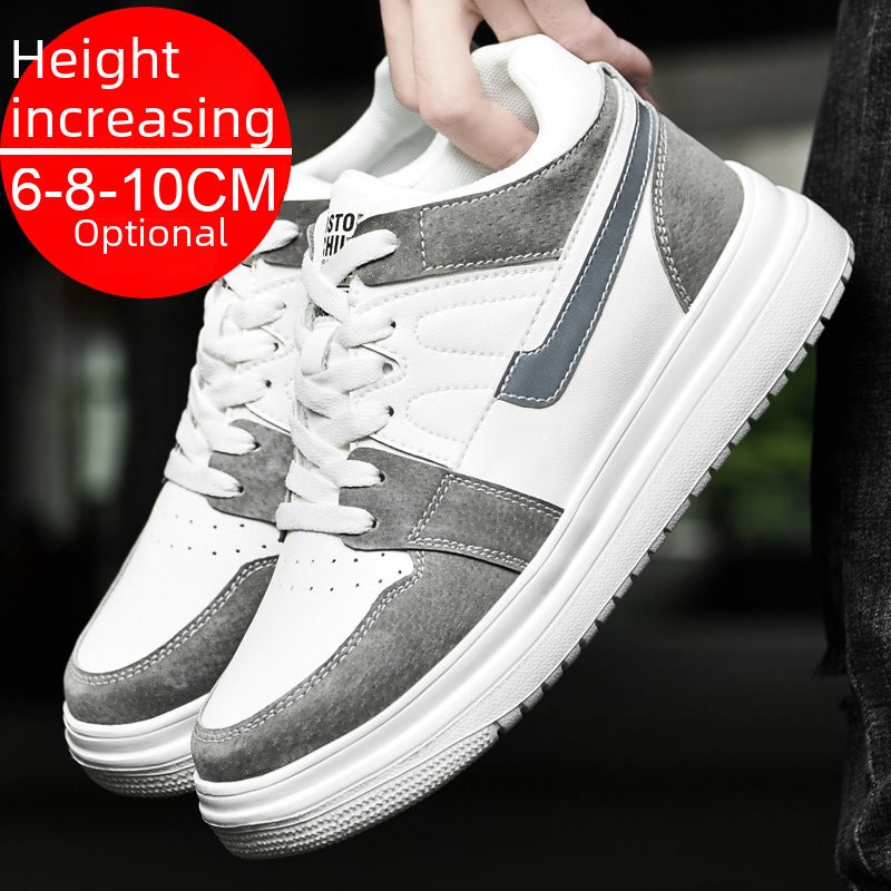 Summer Invisible Height Increasing Shoes for Men 10cm White Shoes for Men Breathable Inner Height Increasing Men''s Shoes 8cm Autum Sports and Casual Shoes 6 - Image 5