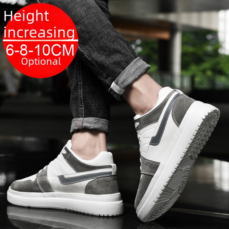 Summer Invisible Height Increasing Shoes for Men 10cm White Shoes for Men Breathable Inner Height Increasing Men''s Shoes 8cm Autum Sports and Casual Shoes 6 - Image 4