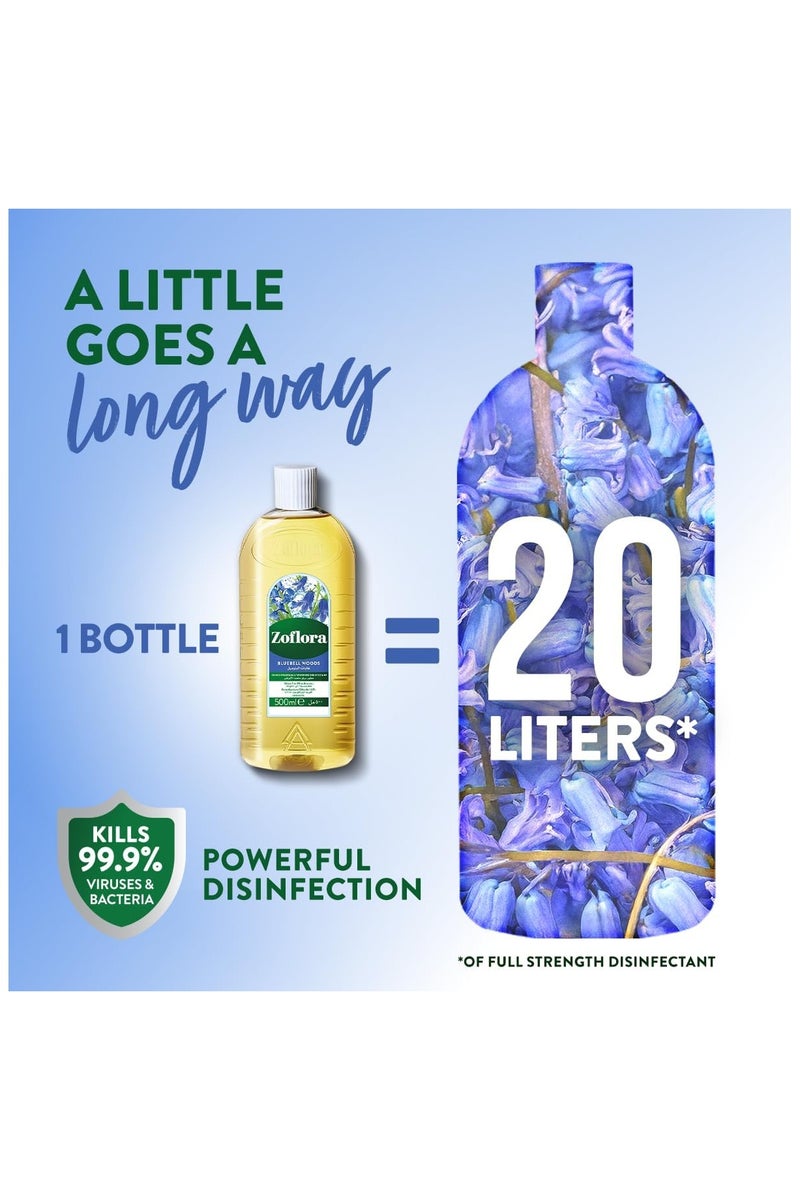 Zoflora Concentrated multi-purpose disinfectant with Bluebell Woods scent, 500ml - Image 5