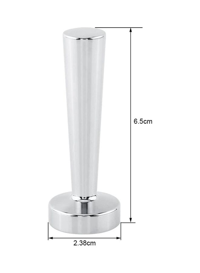 إسكدنيا أداة كبس قهوة إسبريسو صلبة من الستانلس ستيل فضي - Image 2