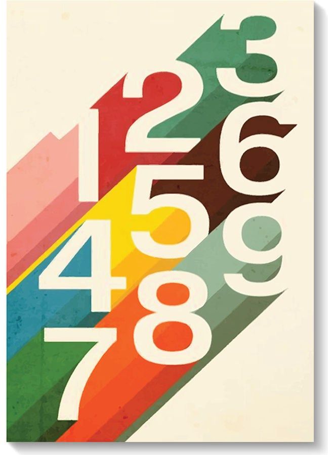 RYN Decorative Wall Art Painting Multicolour 40 x 60cm - Image 1