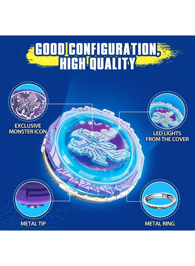 Infinity Nado Infinity Nado Battling Tops Burst Toy for Boys Grils Age 5+ Including Gaming Top Toys, Sword Launcher - Dream World Magic Dragon, Lightning Purple  - Image 5