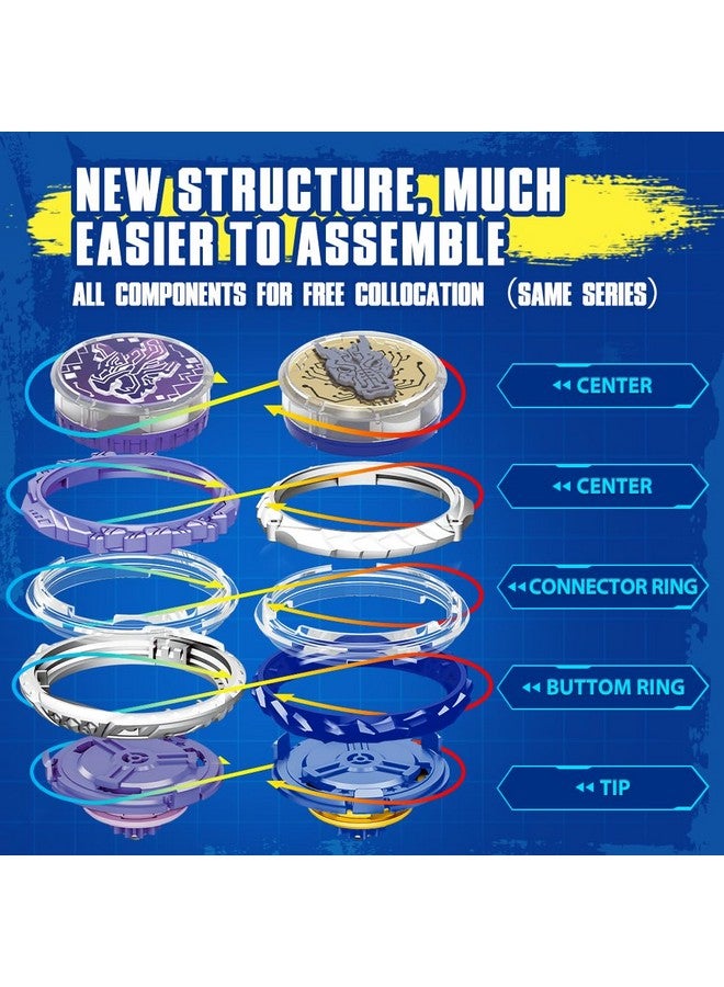 Infinity Nado Infinity Nado Battling Tops Burst Toy for Boys Grils Age 5+ Including Gaming Top Toys, Sword Launcher - Dream World Magic Dragon, Lightning Purple  - Image 4