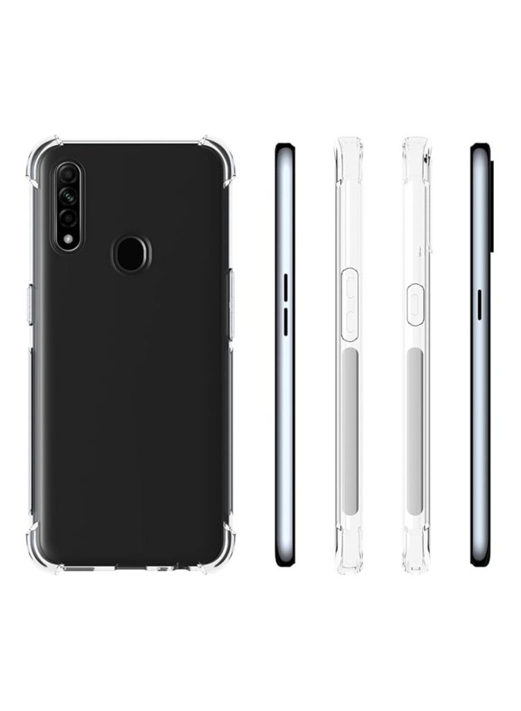 Case for oppo A8 / oppo A31 Clear TPU Four Corners Protective Cover Transparent Soft funda - Image 2