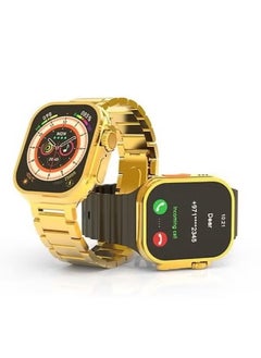 G9 Ultra Max Smart Watch with NFC | Always On Display, Wireless Charging, Fitness Tracker, Heart Rate Monitor, IP68 Waterproof, Golden Edition for Men & Women