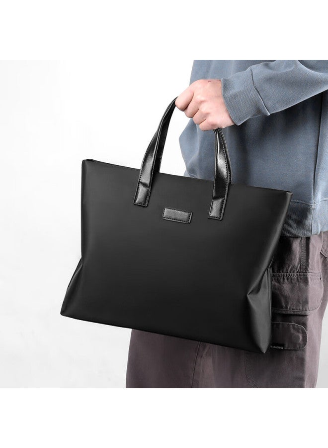 Jevi Men's Handbag, Horizontal Style, Business Briefcase, Laptop Bag, Large Capacity Tote Bag - Image 1