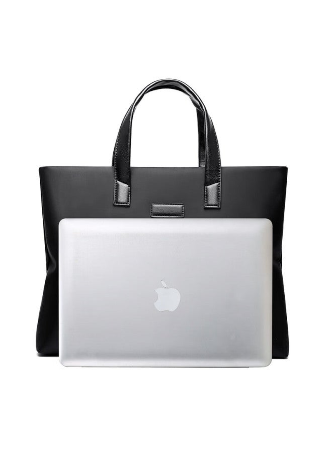 Jevi Men's Handbag, Horizontal Style, Business Briefcase, Laptop Bag, Large Capacity Tote Bag - Image 2