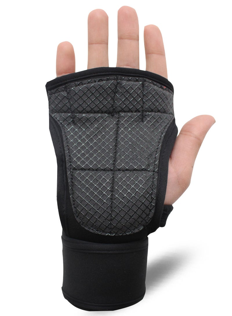 Spall Spall Half Finger Gym Weight Lifting Gloves Full Protection Workout Gloves For Gym Bike Training Fitness Dumbbell Pull Ups Exercise Breathable Super Lightweight  - Image 3