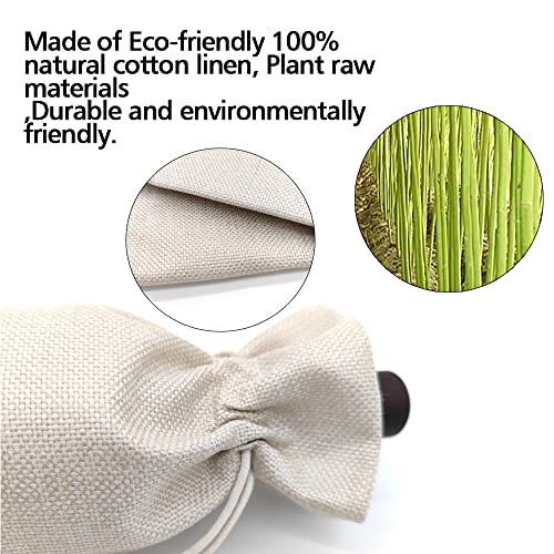 Socive 30th Birthday Wine Bags, 1 Count (Pack of 1), Beige, Linen, 13.5 x 5.5 x 5.5 inches, Birthday Party Gift - Image 4