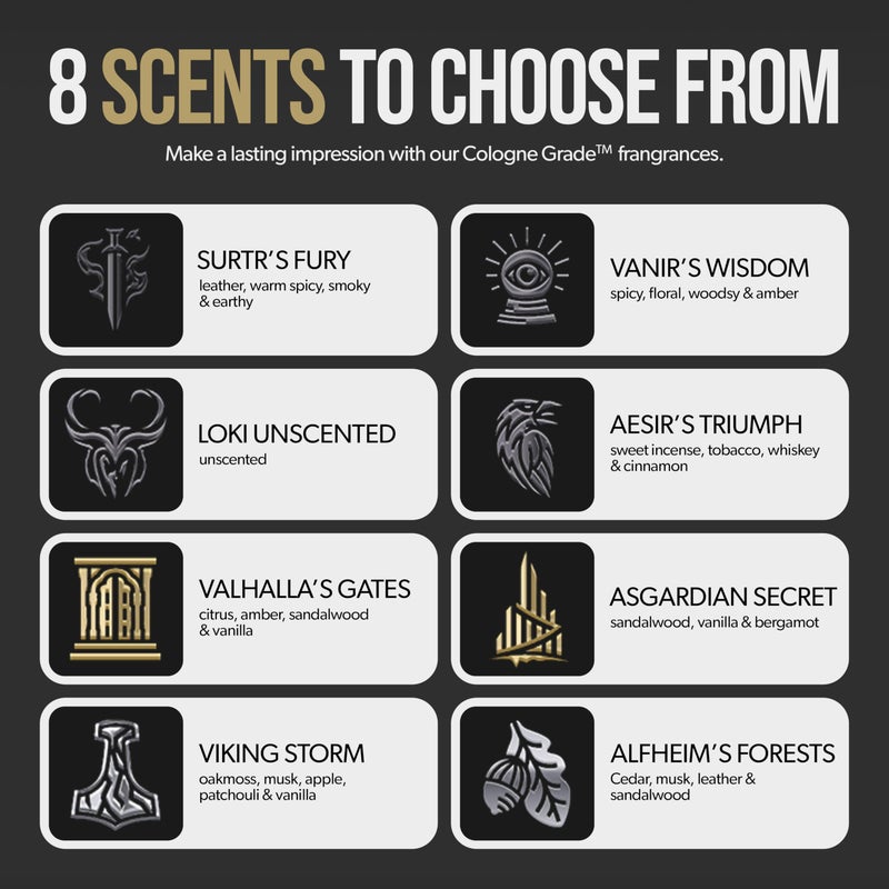 The Beard Struggle Warriorâ€™s Beard Balm - Silver Collection, Alfheim's Forests - Non-Greasy Low-Hold Formula, Luxurious Cologne-Grade Fragrances 100% Natural and Plant-Based Ingredients - 50g - Image 4